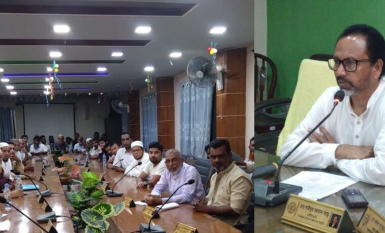 সিরাজগঞ্জে হয়রানি বন্ধের দাবিতে টুইস্টিং মিল ও সুতা ব্যবসায়ীদের মতবিনিময়