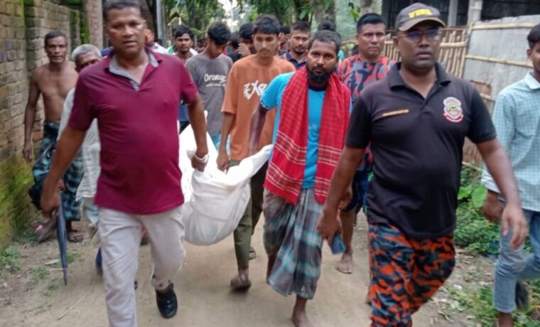 প্রায় ৩০ ঘণ্টা পর টাঙ্গন নদী থেকে নিখোঁজ স্কুলছাত্রের মরদেহ উদ্ধার